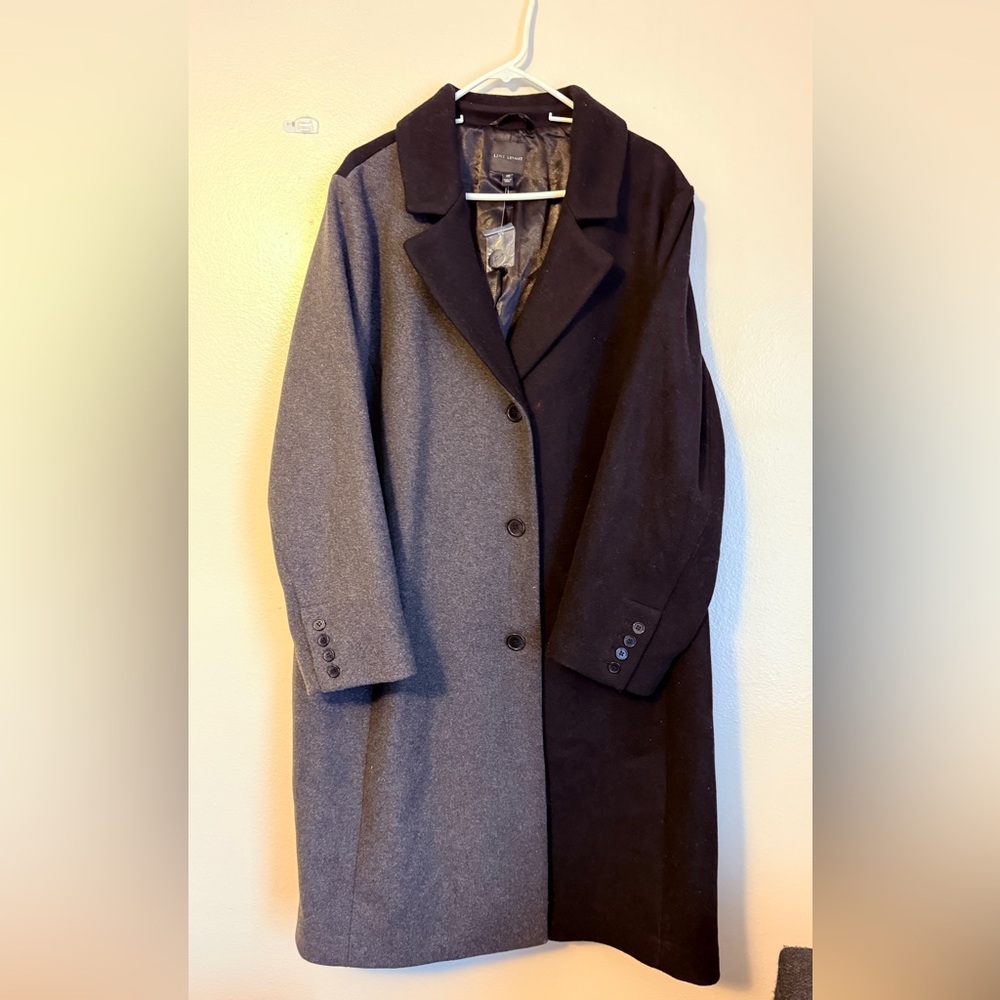 Lane Bryant Black and Gray Women's Coat - Picture 7 of 11
